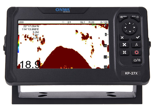 ONWA KP-27X AIS Class B Transponder + Chart Plotter Chartplotter + Fishfinder with Antenna kits and free installation